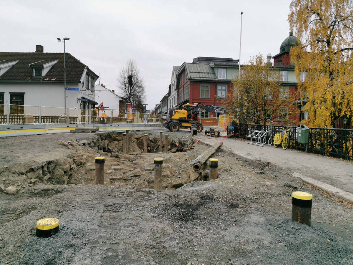 Forsterkningsarbeider på Mesnabrua, Lillehammer