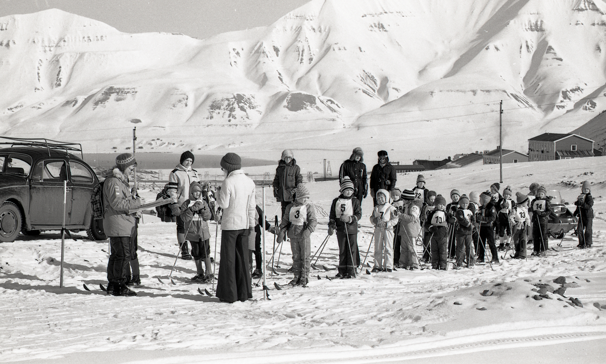 Fra skolens skidag, 1975. 