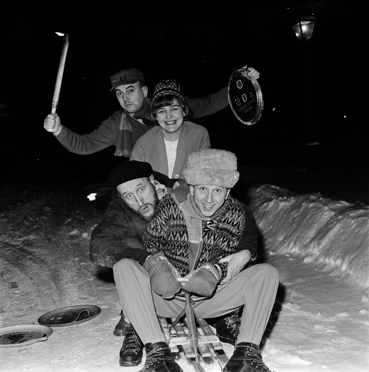 Kälkborgarkåren i Slottsbacken, Uppsala 1963