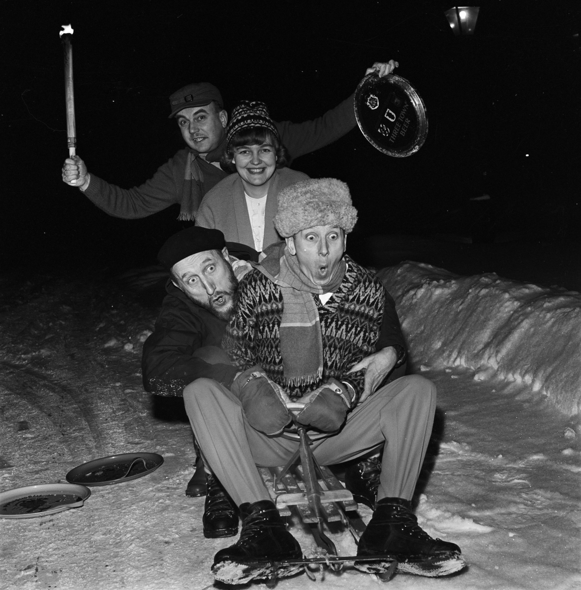 Kälkborgarkåren i Slottsbacken, Uppsala 1963