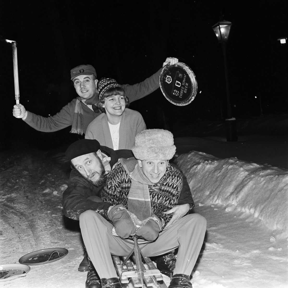 Kälkborgarkåren i Slottsbacken, Uppsala 1963