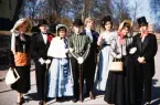 Utklädda seminarister på Väster i Växjö, 1960.