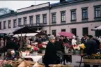 Torgdag på Stortorget i Växjö, 1965 .