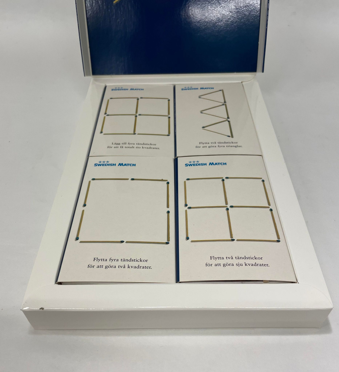 Specialförpackning, Swedish Match. förpackning innehållande 4 tändsticksaskar, SM024727-1, SM024727-2