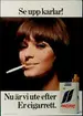 Reklamaffisch för Pacific-cigaretter från 1966.