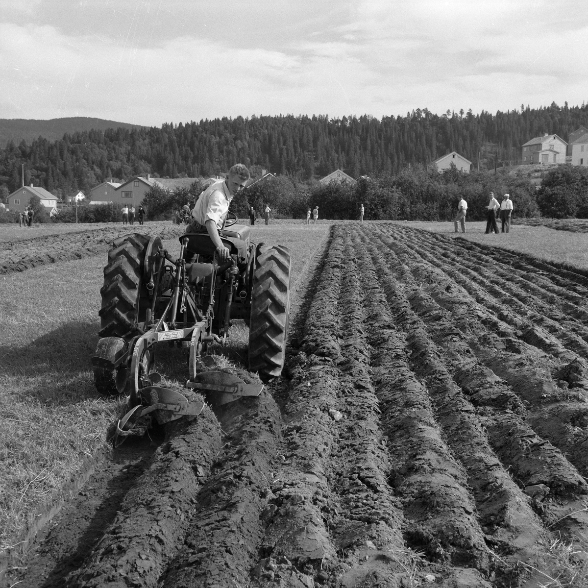 Konkurranse i pløying med traktor