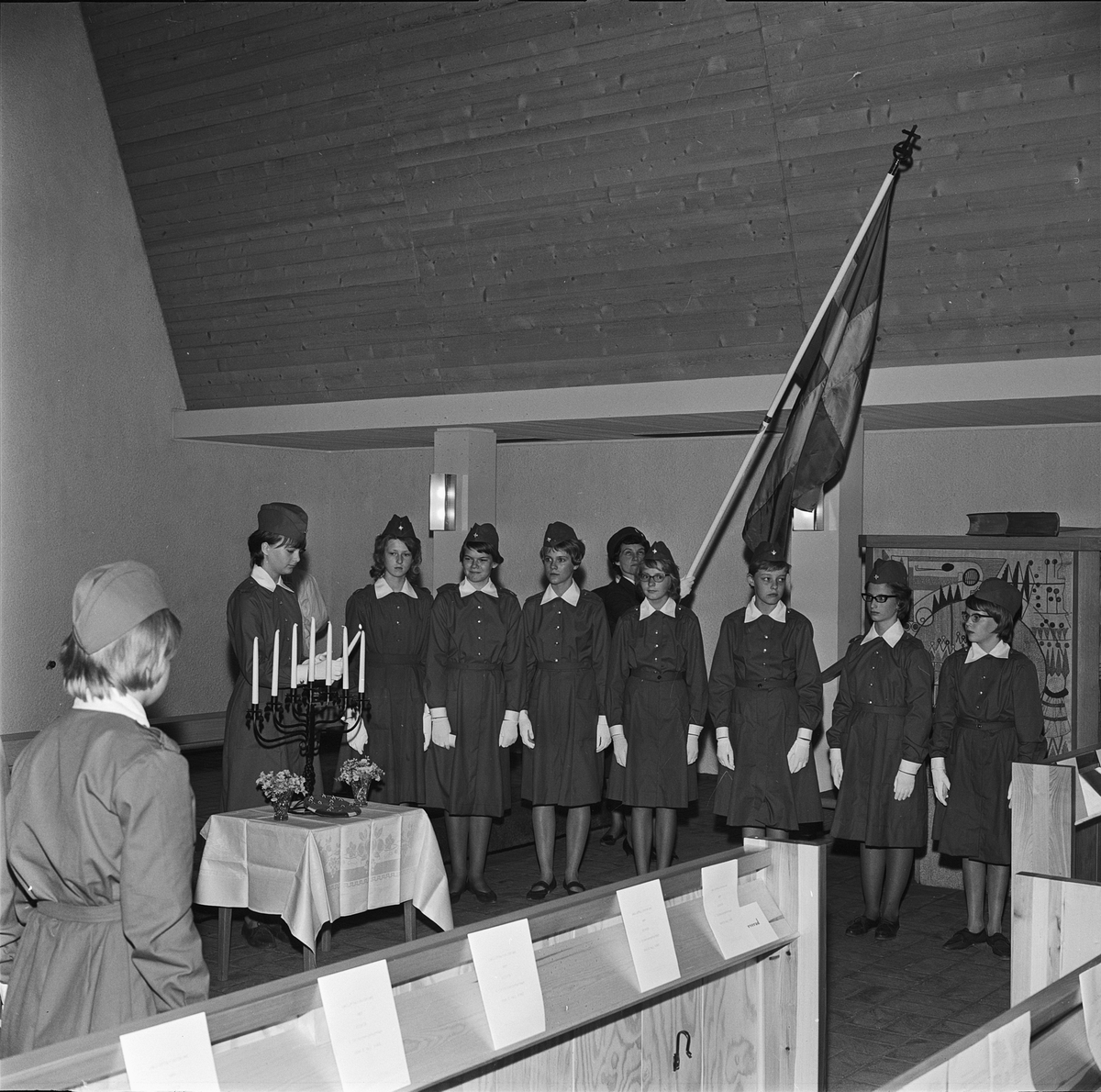 Unglottainvigning i Eriksbergskyrkan, Uppsala 1963