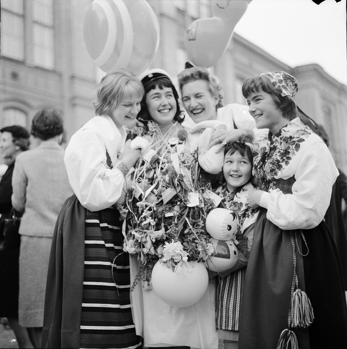 Årets första studenter från Högre allmänna läroverket, Uppsala 1959