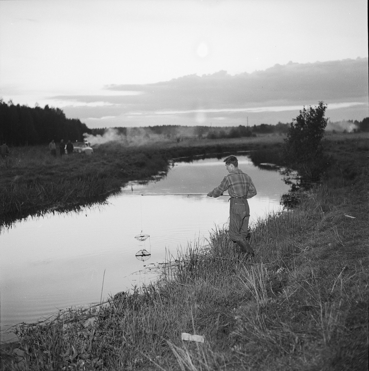 Kräftfiske, Uppsala 1956