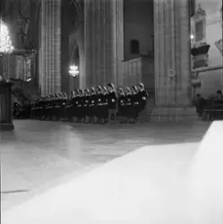 Prinsessan Sibylla på sjuksköterskevigning i Uppsala domkyrk