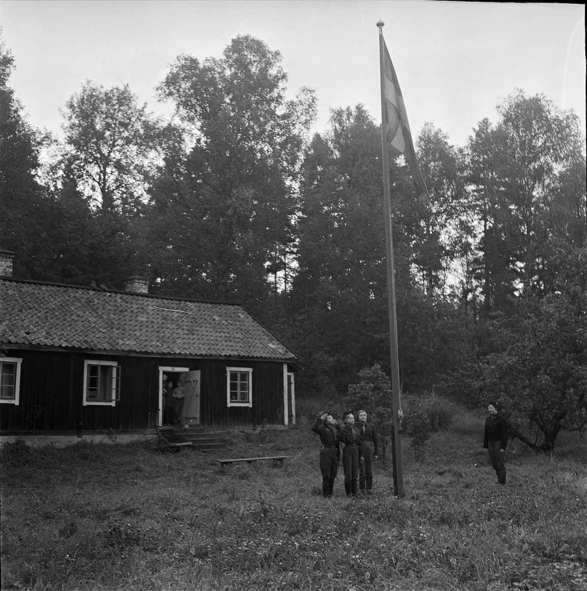 Sveriges Flickors Scoutförbund i Rasbo, Uppsala 1957