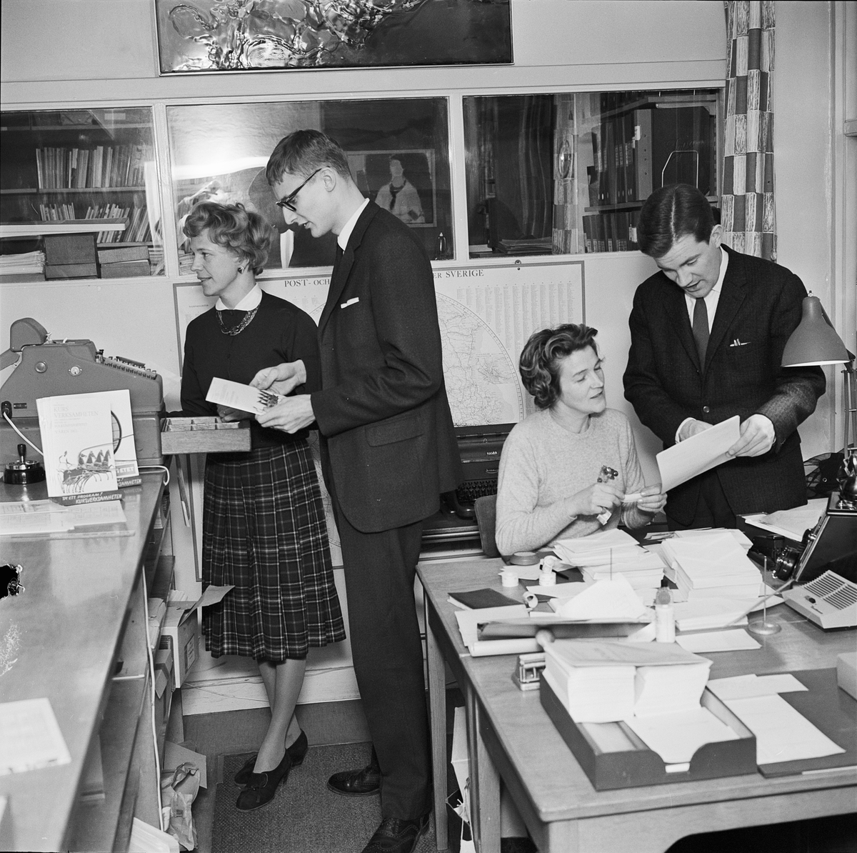 Många vårnyheter från lokalträngda Kursverksamheten, Uppsala 1963