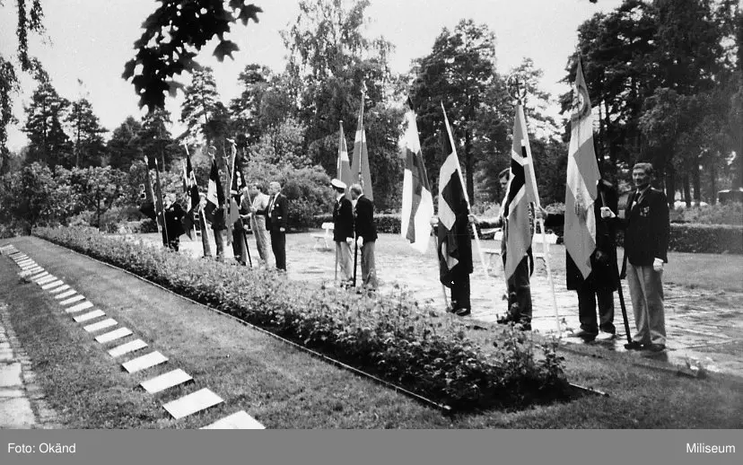 Representanter från de nordiska länderna och från veteranföreningar.