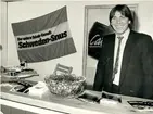 Dieter Heckman, STA:s representant i Tyskland, vid Grüne Woche- mässan på våren 1986.