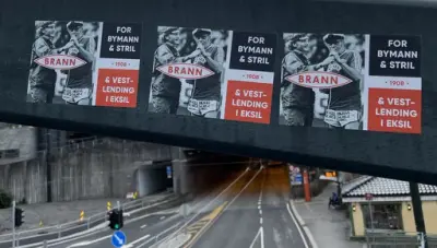 Når byens gater blir farget rød og hvite