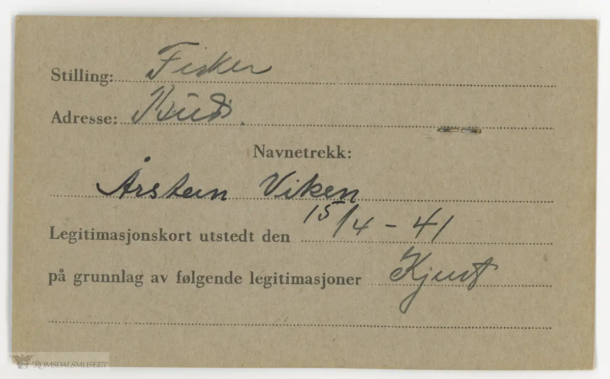 2078, Fisker Åstein Viken f.27.12.1919, Bud