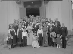 Bryllup, Olga og Endre Bråten. 1956.