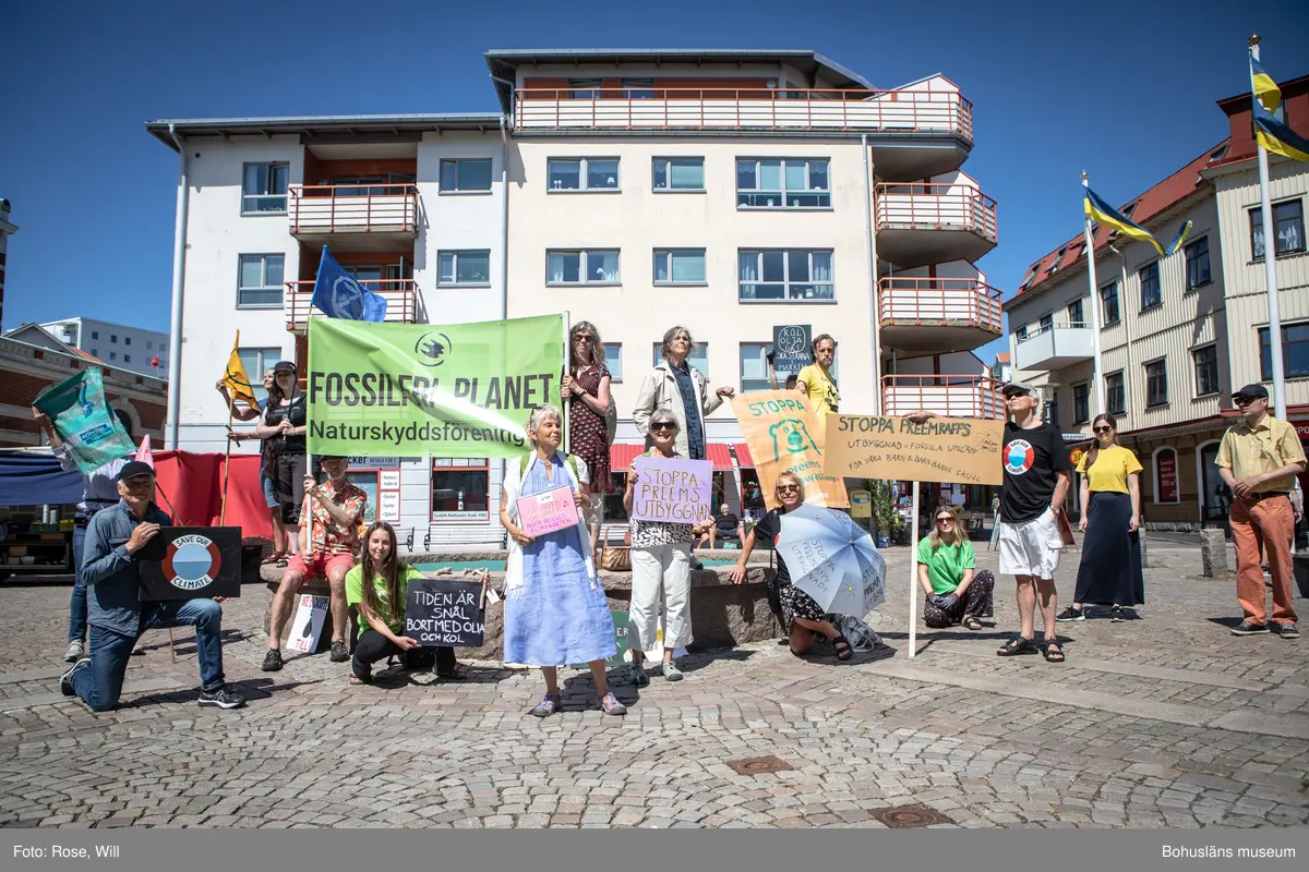 Greenpeace, Fridays for future, Nätverket stoppa preemraff, Jordens vänner, Naturskyddsföreningen, Extinction Rebellion demonstrerar mot utbyggnaden av Preemraff 15/6 2020.