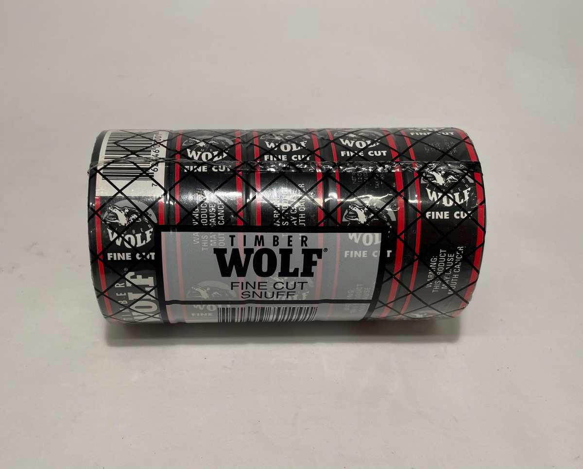 Timber Wolf, stock innehållandes 5 snusdosor Fine Cut snuff, SM024939-1, SM024939-2