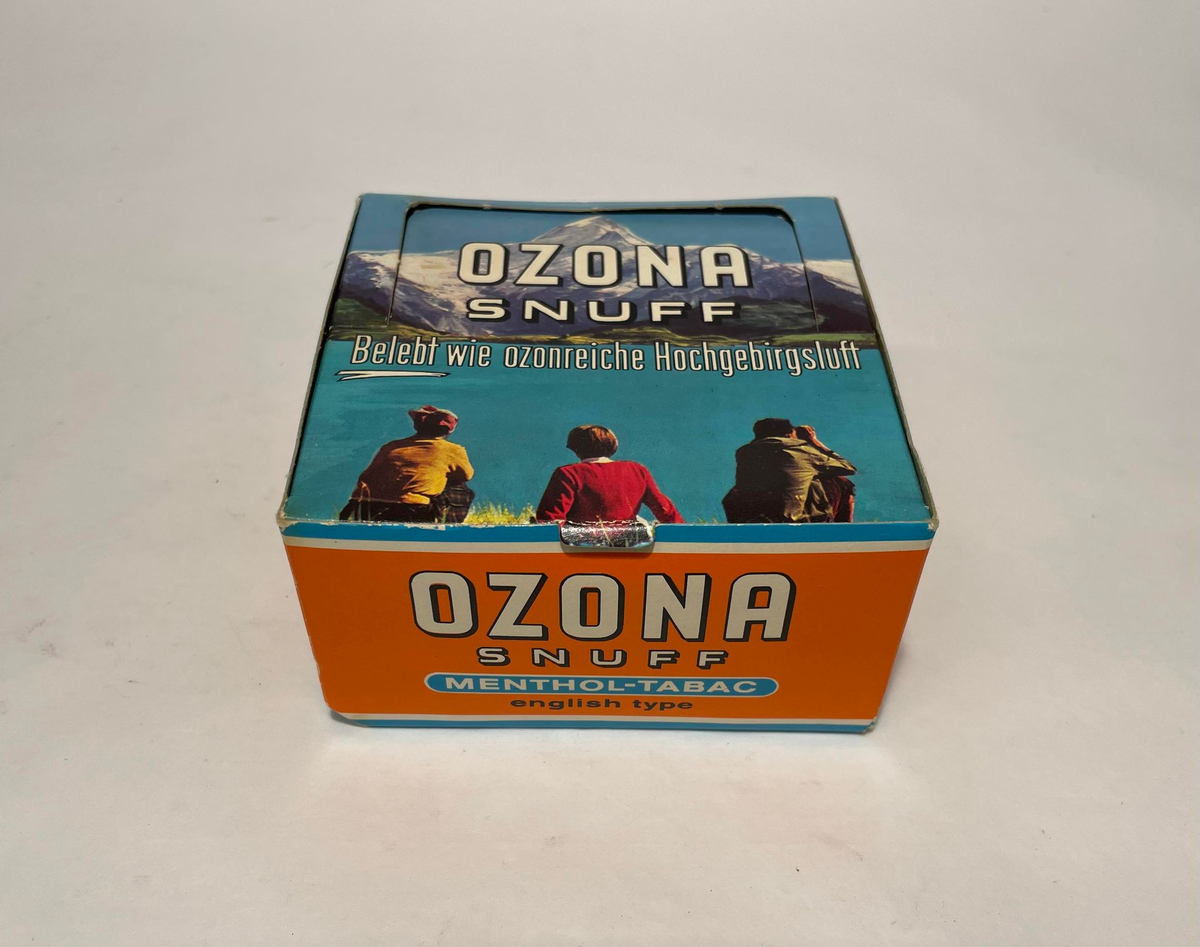 Ozona Snuff, Menthol-Tabac, english type