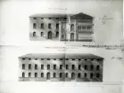 C. F. Sundvalls ritning till gymnasium i Kalmar, godkänd 1812.