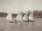 Kanoterna Solstrålen och Libella på Djurgårdsbrunnsviken.