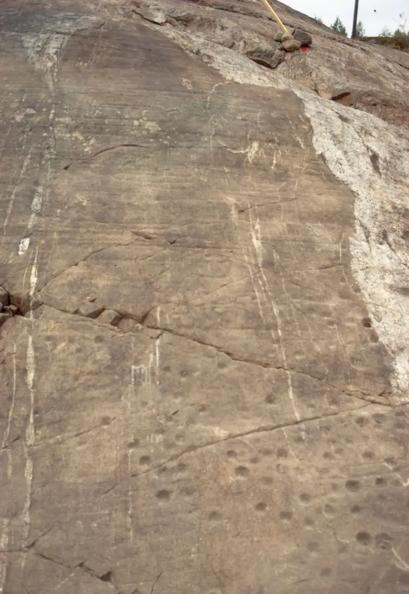 Hällristningen vid Slagsta.