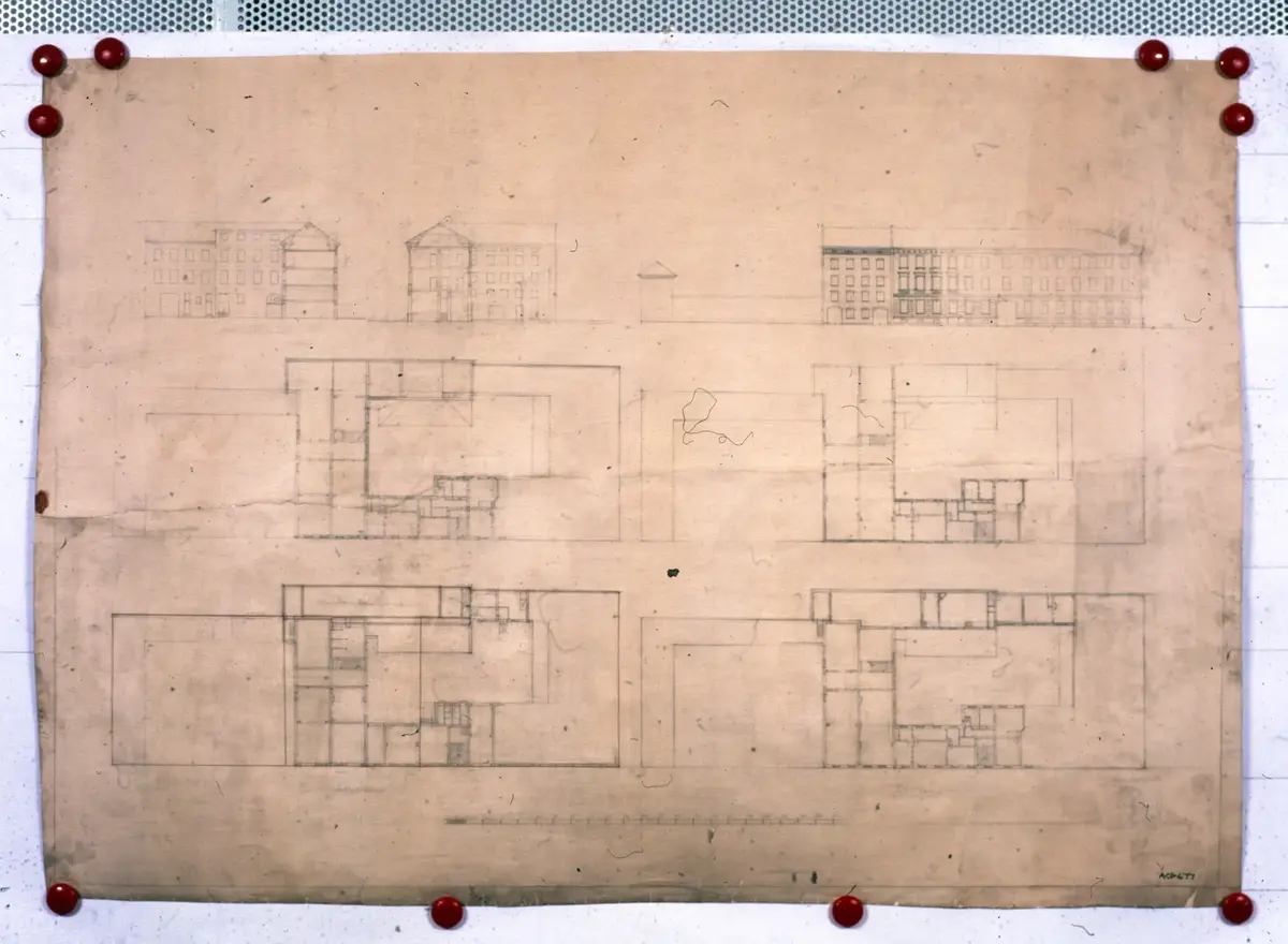 Arkitekt Adrian Crispin Petersons ritningar [ritning] -Regionarkivet ...
