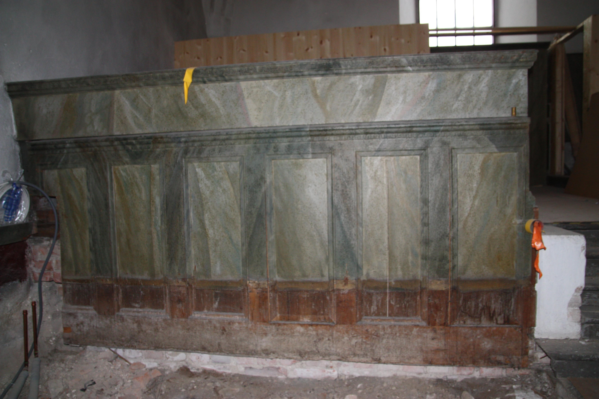 Invändig restaurering av Veckholms kyrka, Uppland 2010
