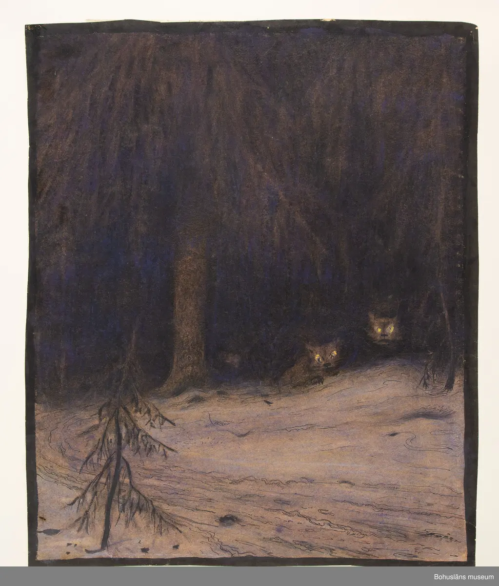 Montering/ram: Passepartout, Enlig äldre kortkatalog akvarell.
Tillkomstort  Finshyttan, Värmland.
För uppgifter om konstnären Ragnar Ljungman, se RL001.
