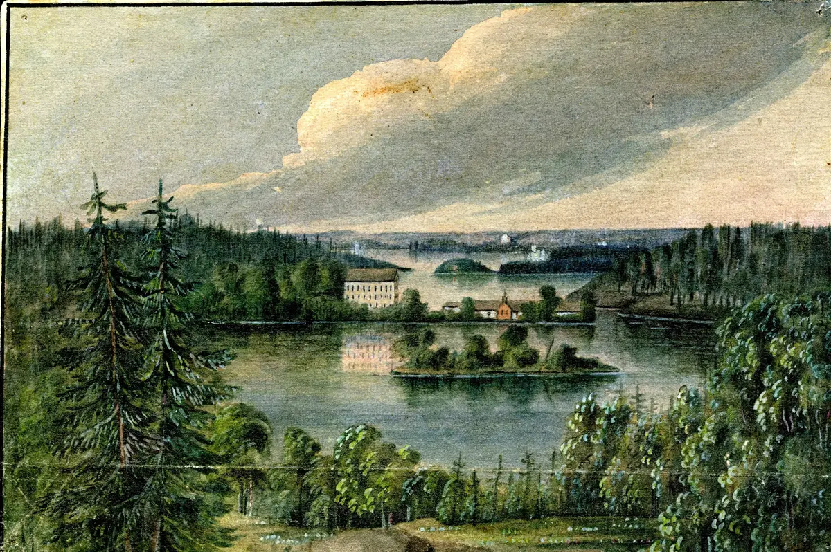 5 st teckningar 

1. "En herre med lifbergare på 6 quarters tjock is år 1857". (Blyertsteckning, 14,2 X 12,9 cm)
2. "Politisk tidsbild. 1864. Napoleon i enrum, sedan affären blifvit lyckligen avslutad." (Tuschtekning, 11 X 15,7 cm)
3. Porträtt över olika människor. (Blyertsteckning, 6,9 X 16,7 cm)
4. Framsida: Vy över Velamssund. (Akvarell, 15,5 X 10,3 cm) Baksida: En tuschteckning och texten "på andra sidan, Velamssund."
5. "Hernoesand d. 9 april 1829" (Tusch, 16,2 X 11 cm)

Elias Sehlstedt, född 8 december 1808 i Härnösand, död 1874 i Stockholm, svensk lyriker.