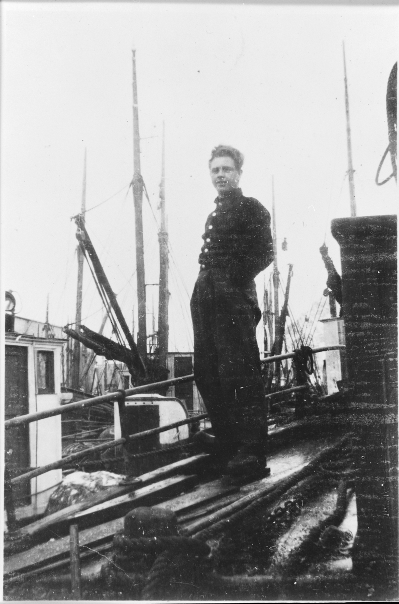 Mann ombord i fiskebåt, Ørlandet