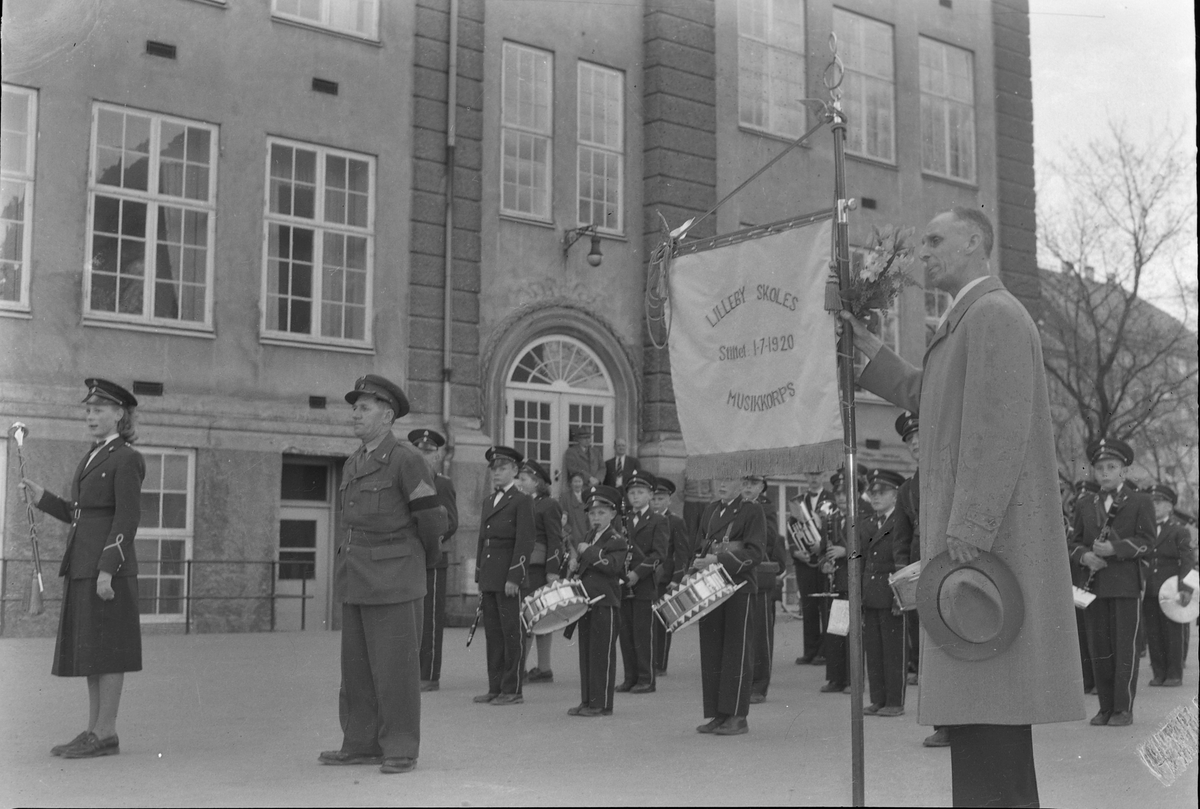 Lilleby skolekorps får ny fane