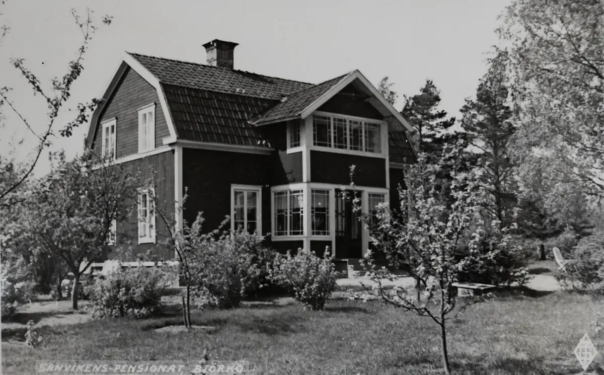 Sandvikens pensionat, Backa omkring 1930.