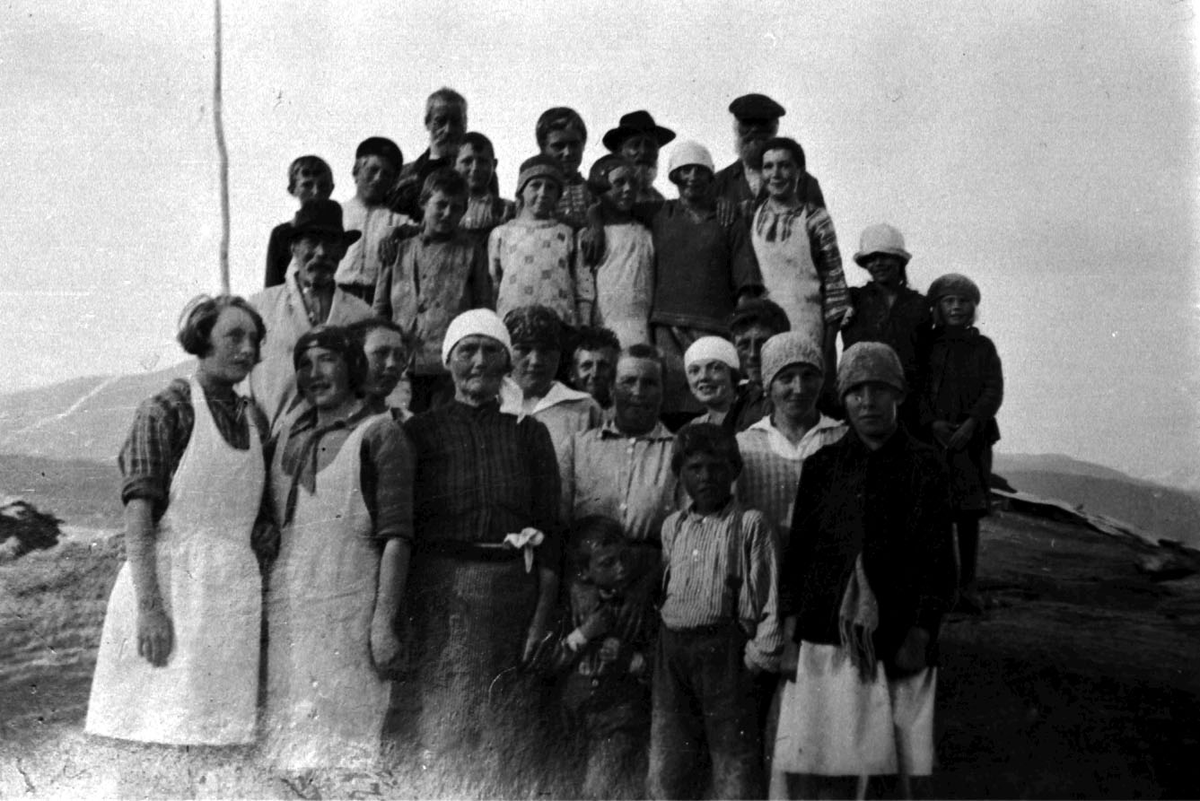 Gruppebilde, fiskeberg, klippfisk