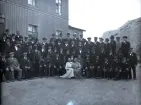 Ölands nya cementfabrik. Gruppbild vid medaljutdelning.