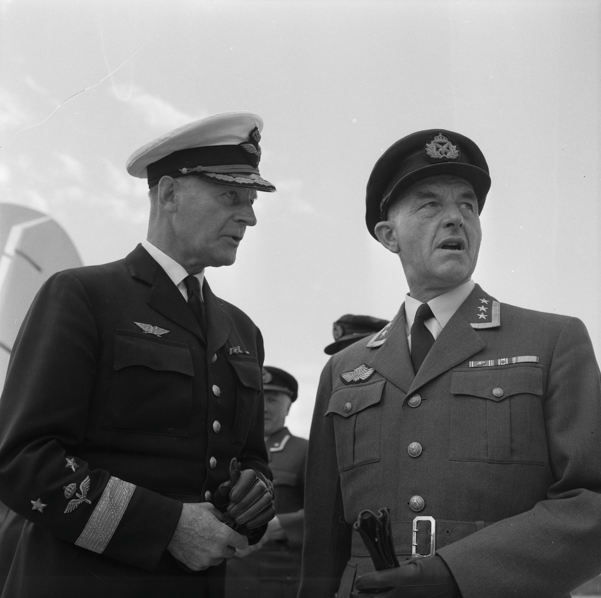 Generalløytnant Axel Ljungdahl besøker Værnes
