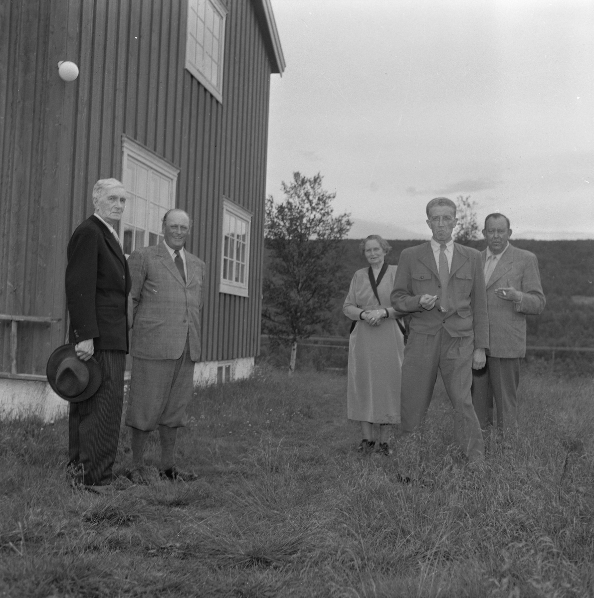 H.K.H. Kronprins Olav på besøk hos Johan Falkberget