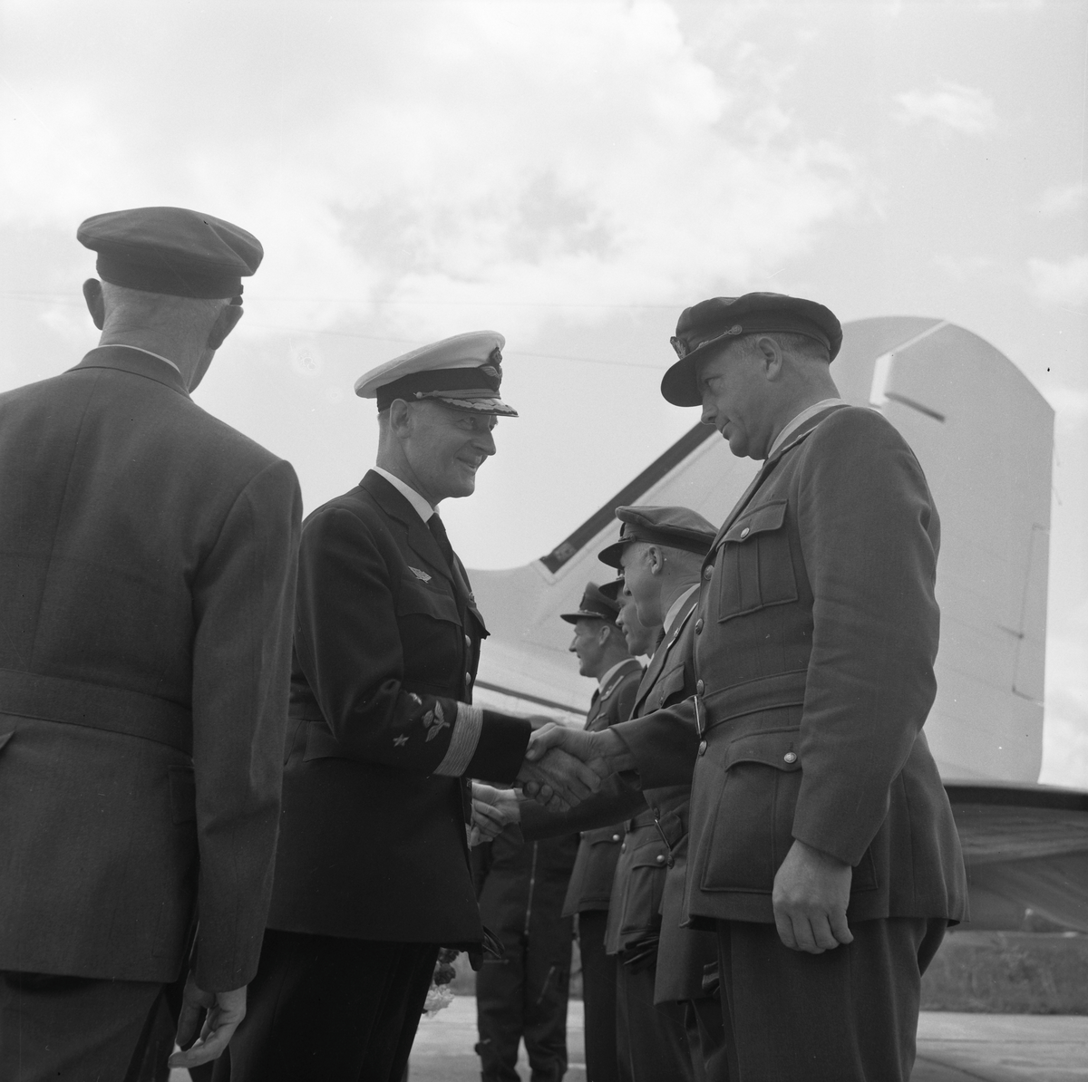Generalløytnant Axel Ljungdahl besøker Værnes
