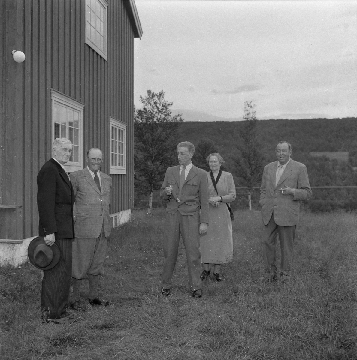 H.K.H. Kronprins Olav på besøk hos Johan Falkberget