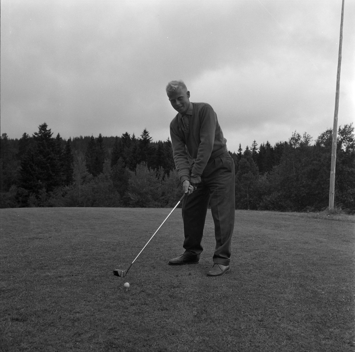 Trening på Sommerseter foran NM i golf