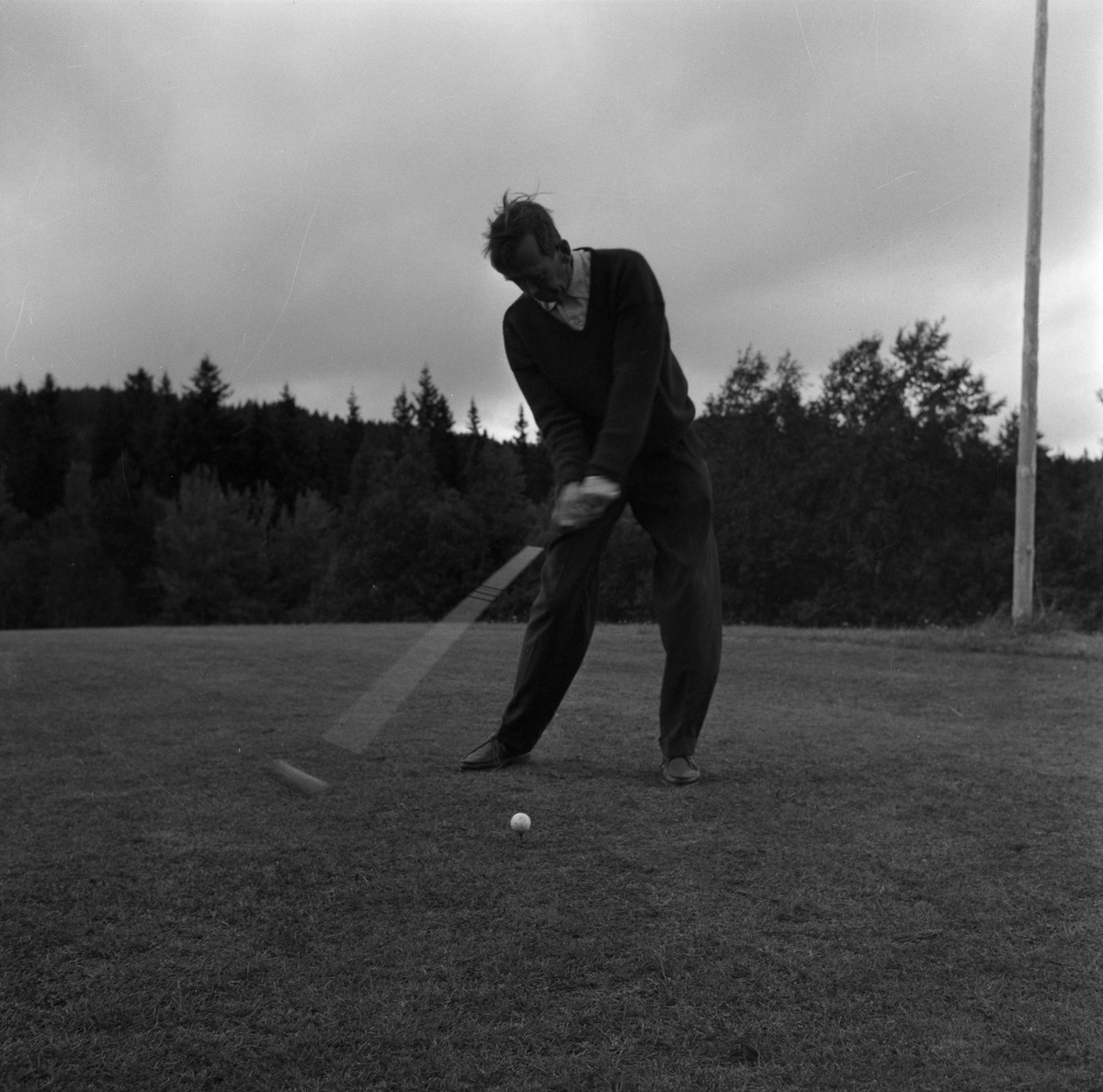 Trening på Sommerseter foran NM i golf