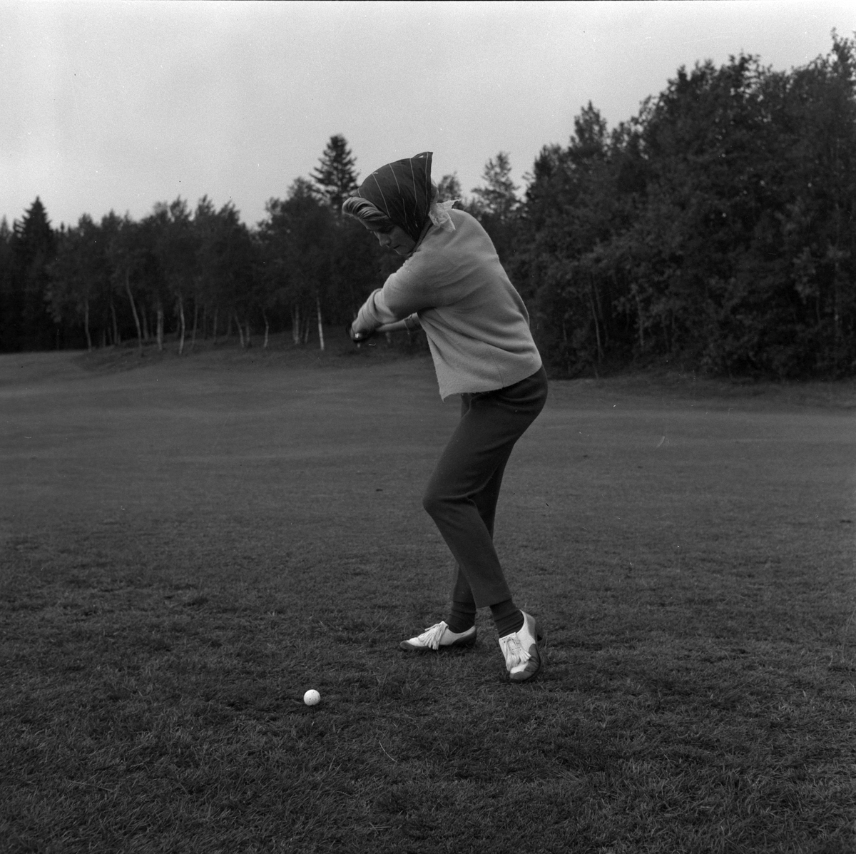 Trening på Sommerseter foran NM i golf