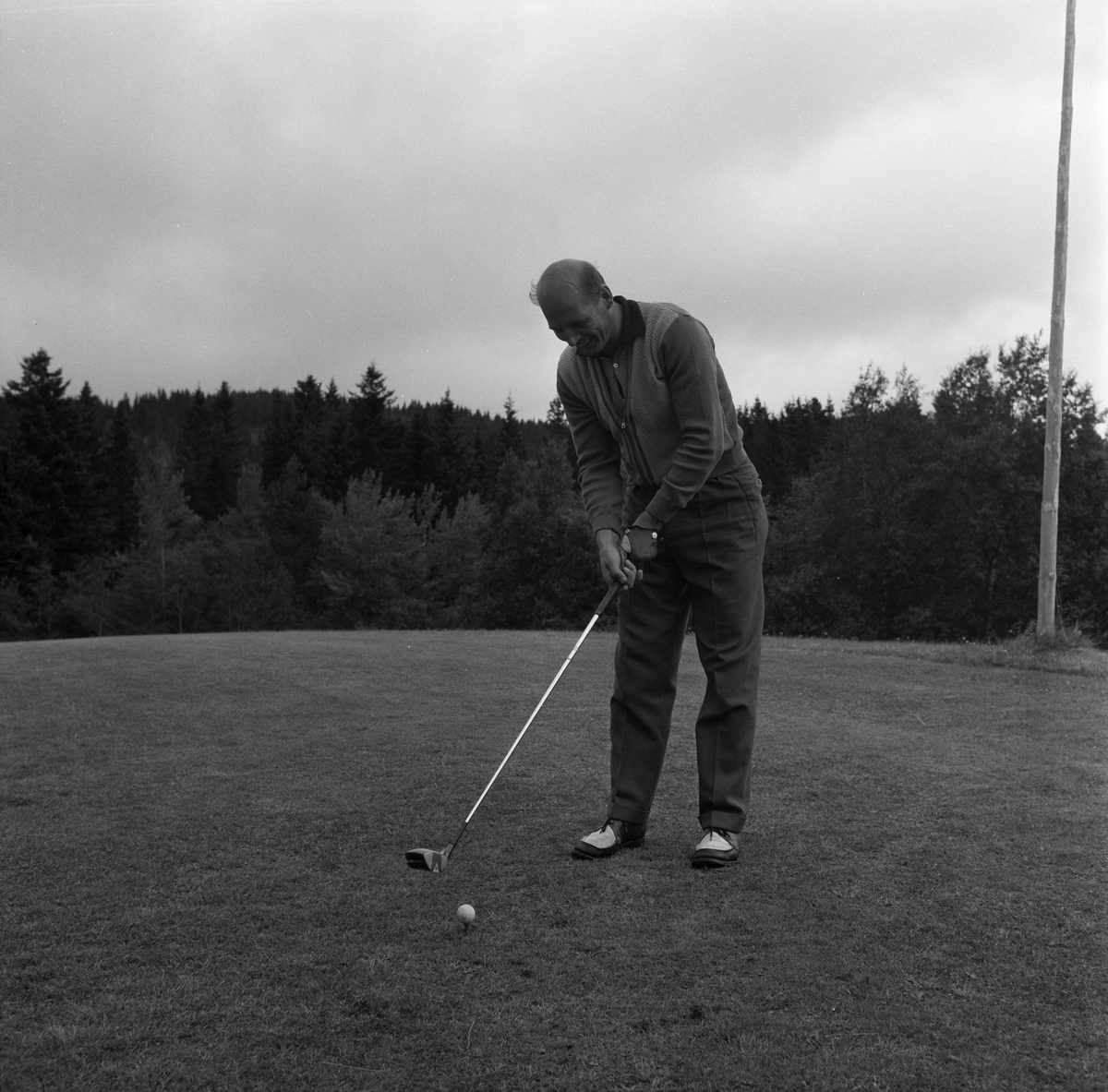 Trening på Sommerseter foran NM i golf