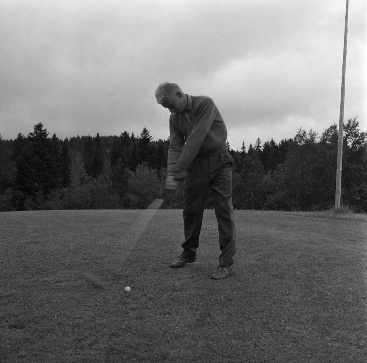 Trening på Sommerseter foran NM i golf