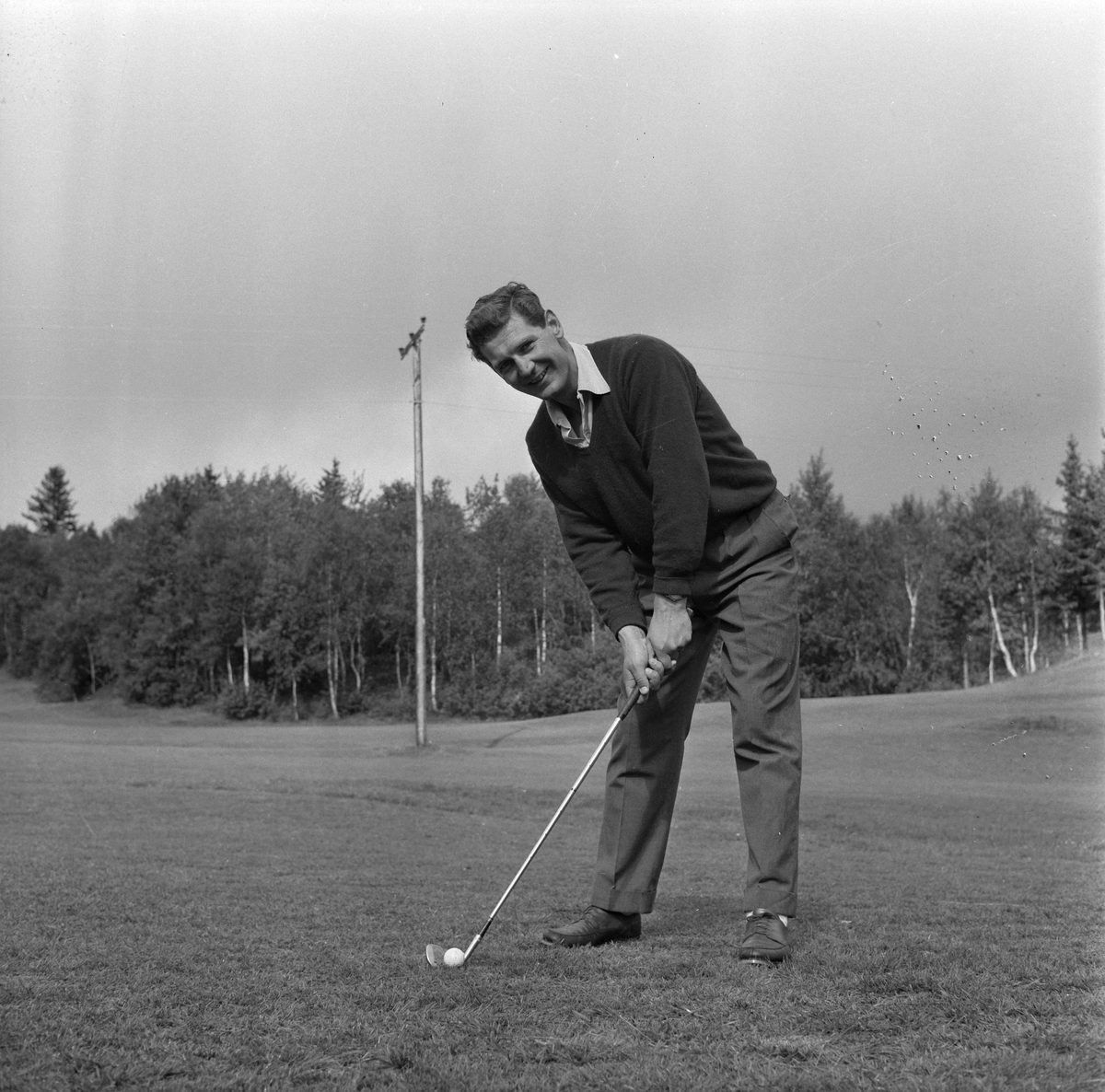 Trening på Sommerseter foran NM i golf