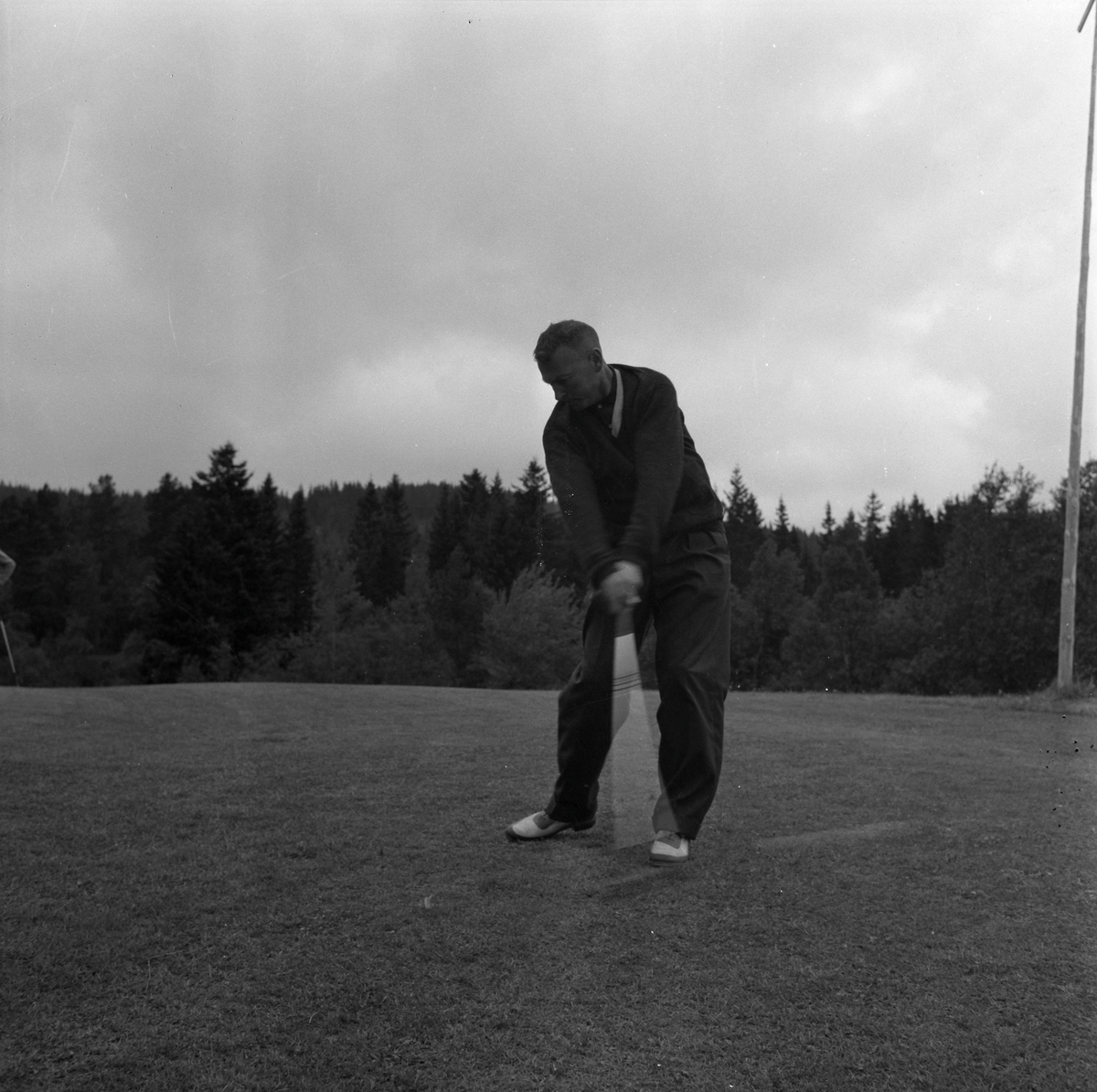 Trening på Sommerseter foran NM i golf