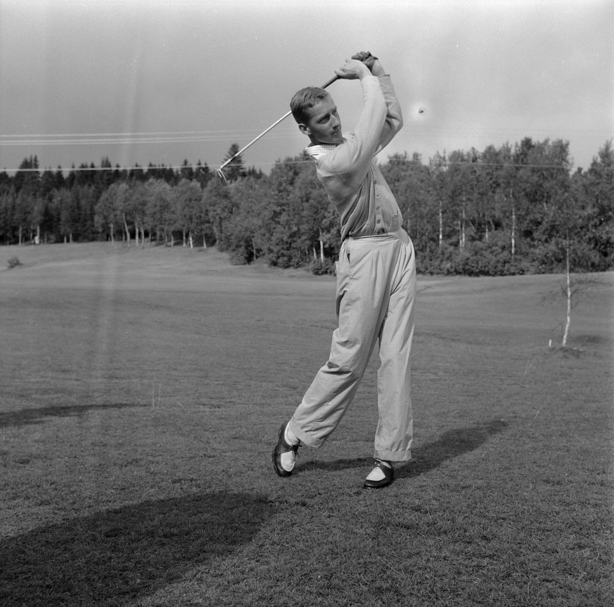 Trening på Sommerseter foran NM i golf