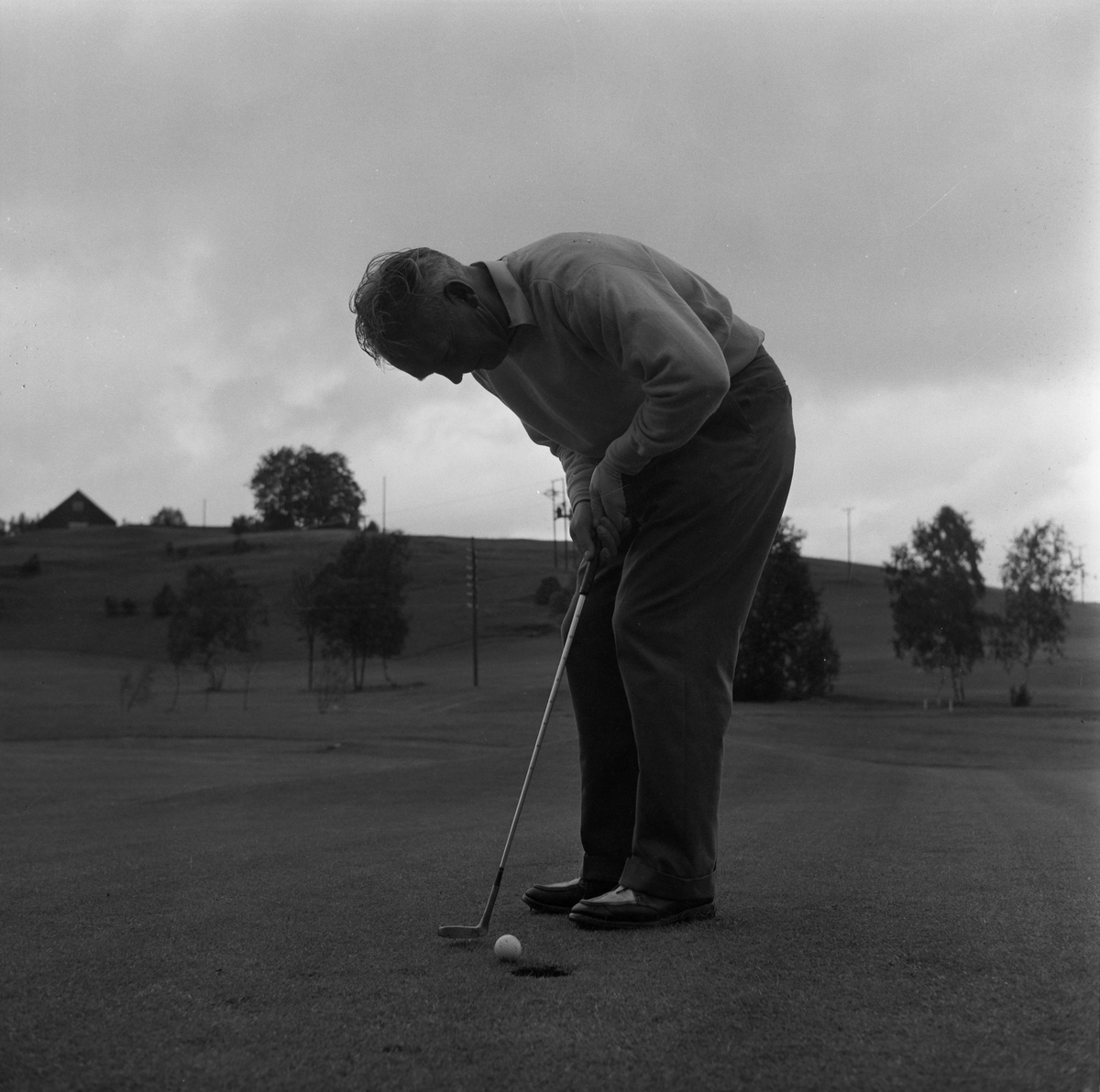 Trening på Sommerseter foran NM i golf