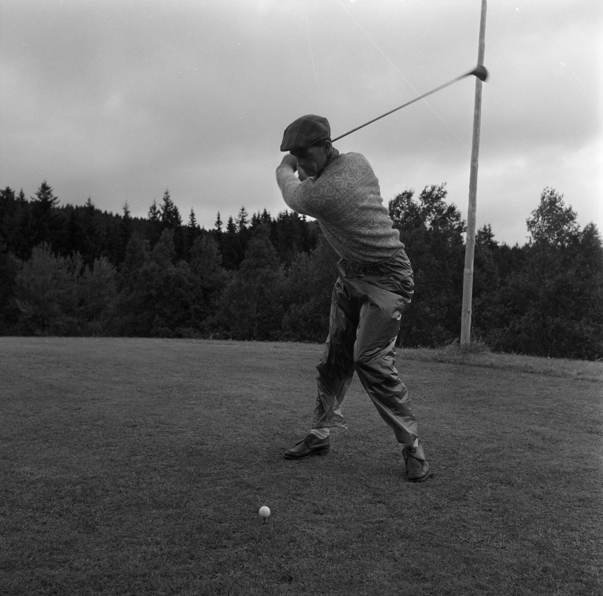 Trening på Sommerseter foran NM i golf
